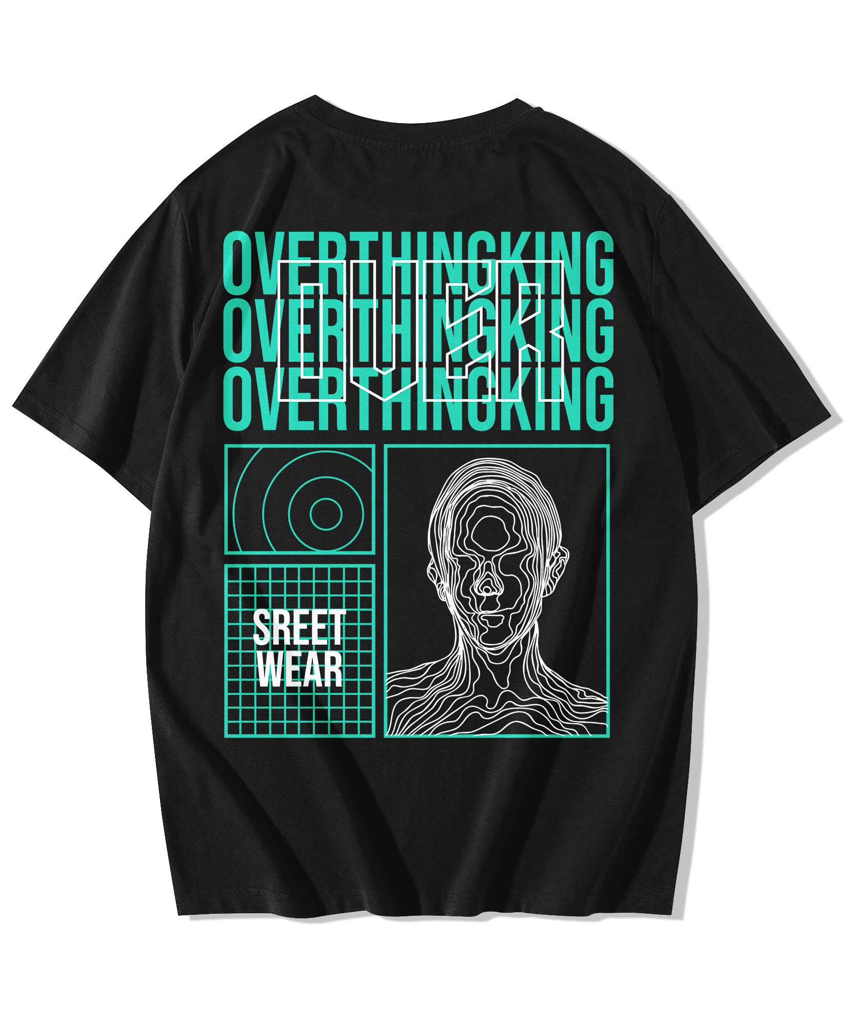 Alfaq Overthinking Oversized T-Shirt - Alfaq